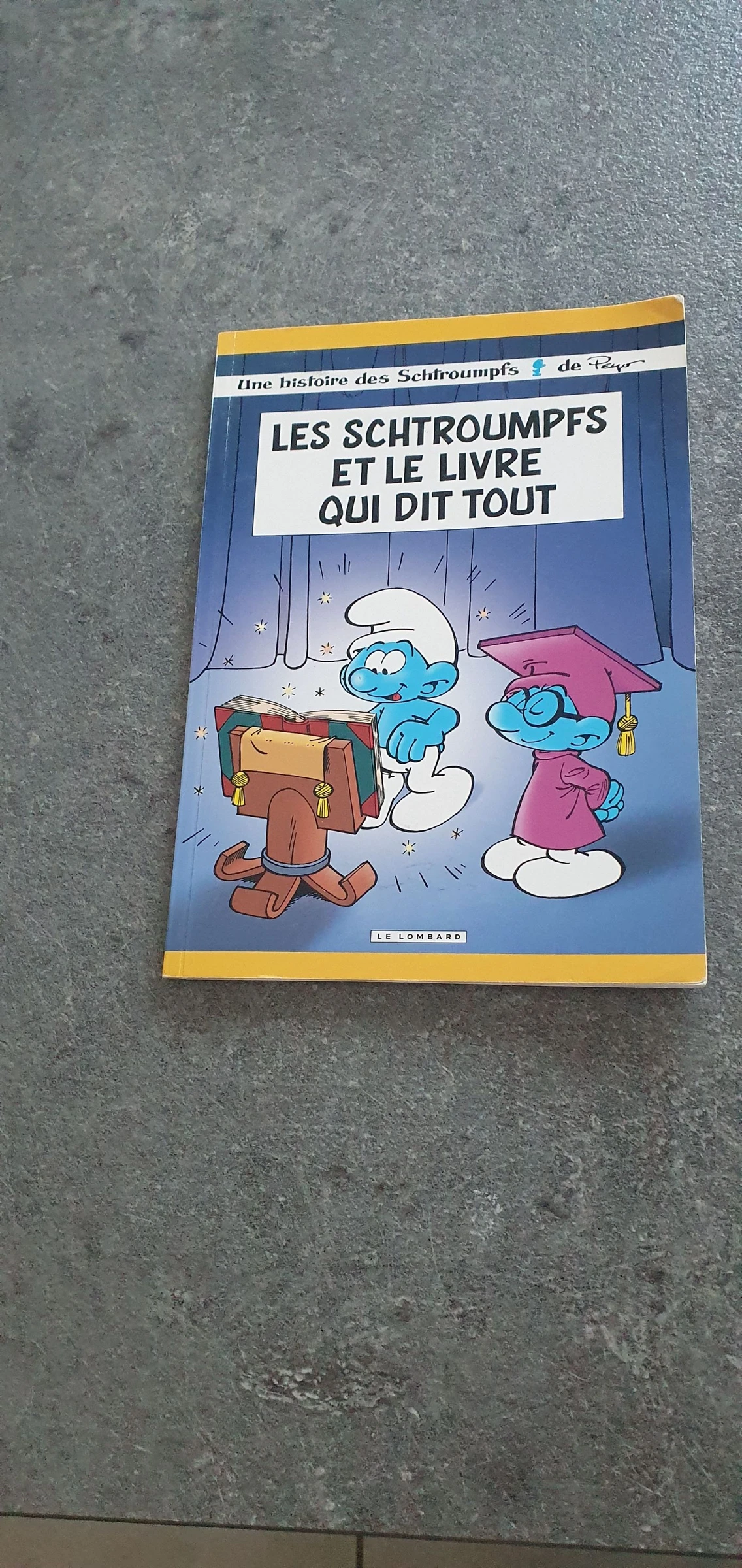 A donner dans un lot : les schtroumpfs et le livre qui dit tout